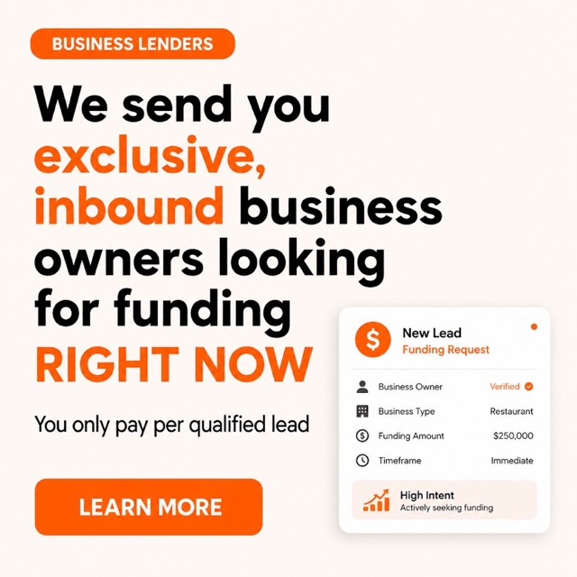 business funding lead generation ad