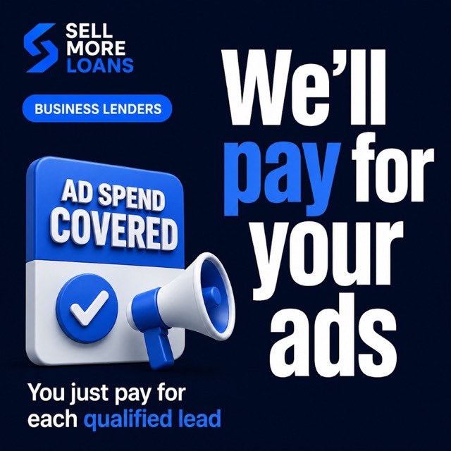business loan ad with bold design